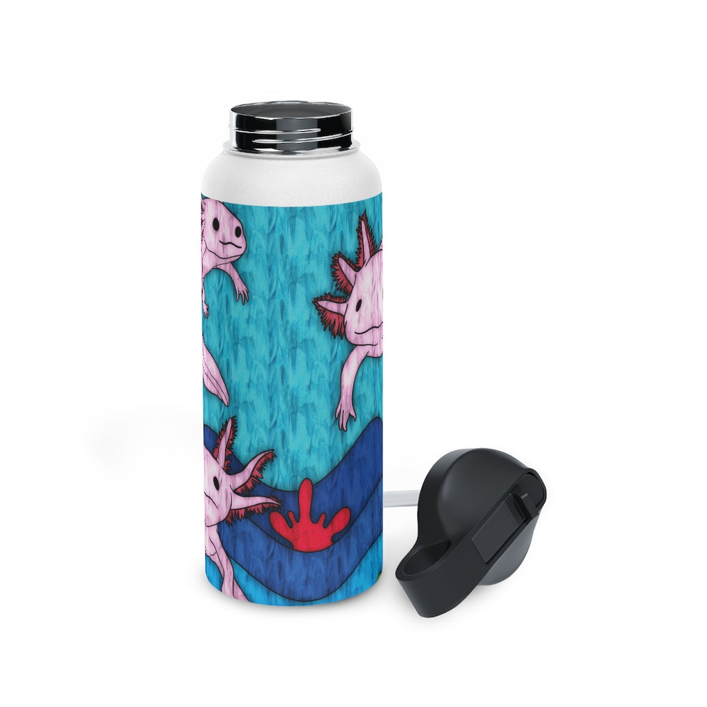 Axolotl Water Bottle, Axolotl Gifts, Stainless Steel Water Bottle, Kids  Water Bottle, Cute Thermos, Insulated Water Bottle, Back to School 